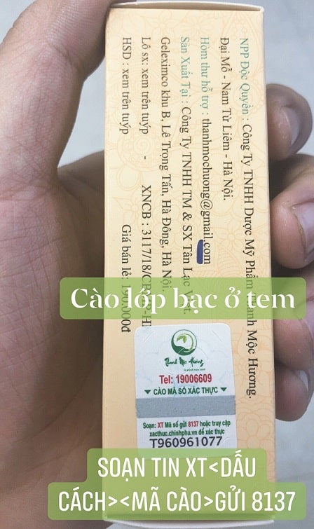 kiểm tra tem chống hàng giả thuần mộc
