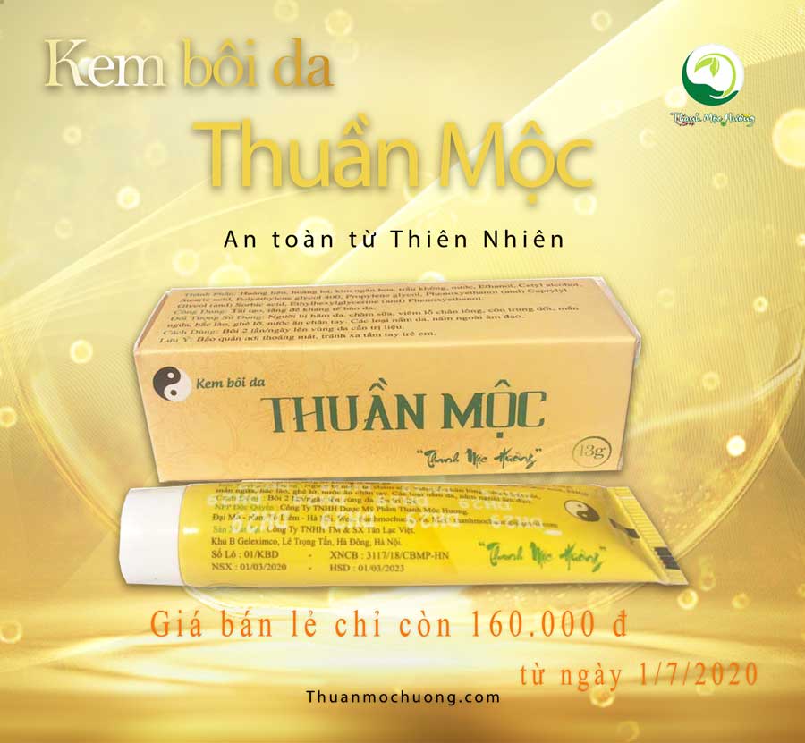 kem bôi da thuần mộc giảm giá 160 000 tuýp