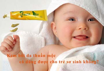 kem bôi da thuần mộc dùng cho trẻ sơ sinh không