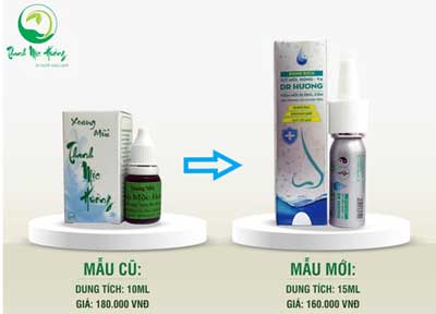 nhỏ xoang mũi thanh mộc hương mới xịt mũi họng